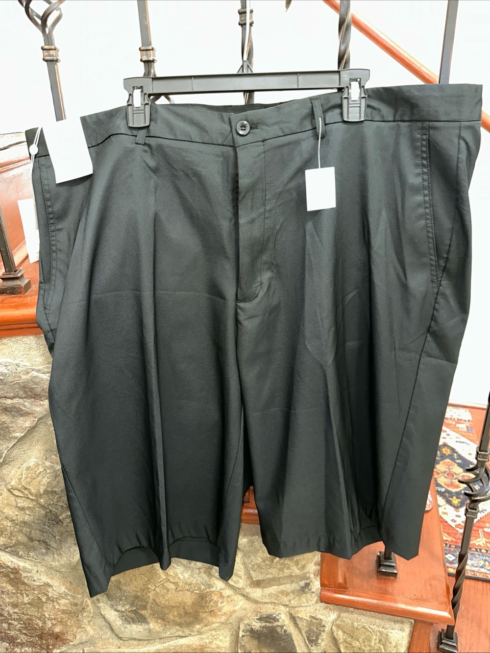 Men's Black Athletic Shorts - Classic Performance Fit